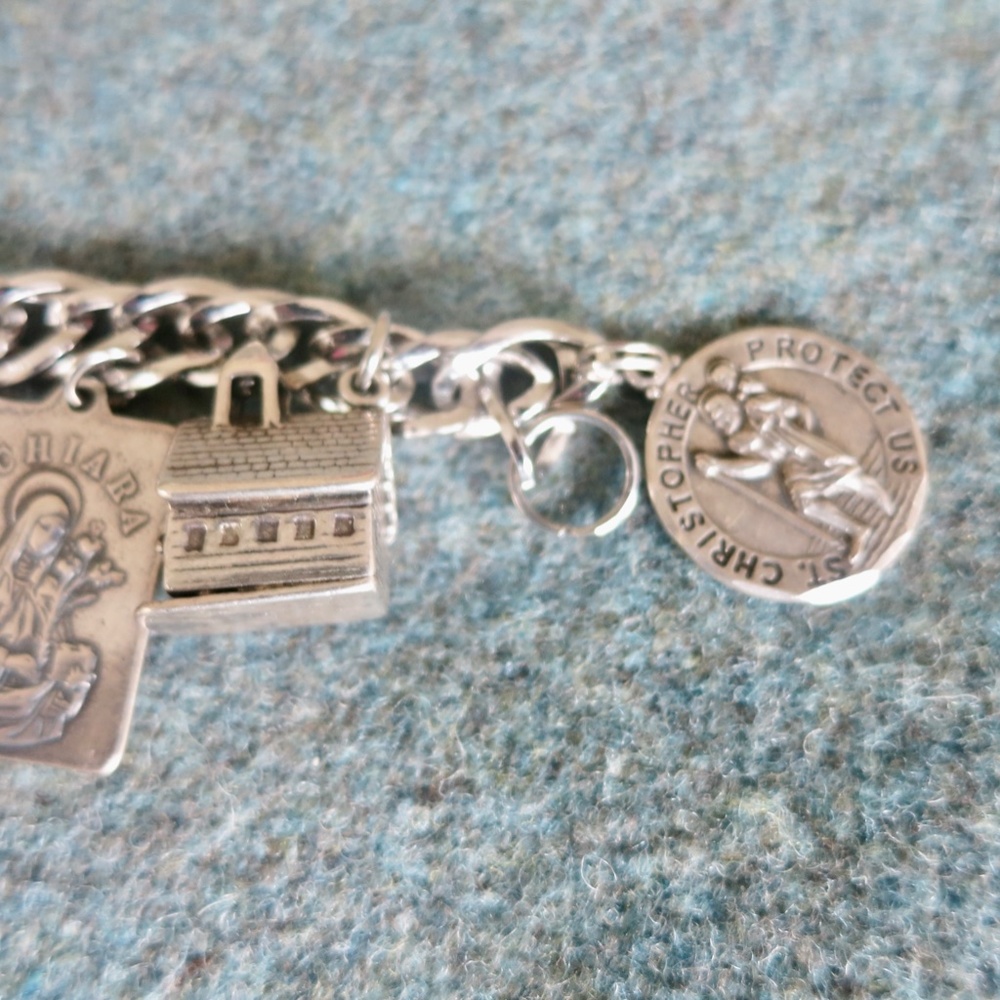 Sterling Silver Charm Bracelet and Charms - Picture 3 of 9